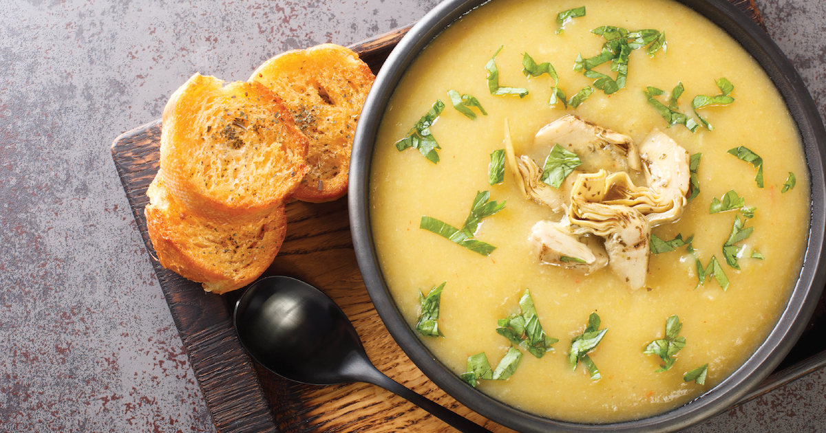 Lindy's Creamy, Gut-Building Artichoke Soup image